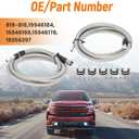 maXpeedingrods Stainless Steel Braided Fuel Lines Kit for Chevy Silverado GMC Sierra 1500HD 1500 Classic 2500HD 3500HD 2004-2010 819-816