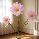 Large Daisy Flowers Artificial,5.9 Ft Giant Paper Flower Decoration,Big Flowers Decor for Party,Garden,Office,Home,Wedding,Graduation,Shop Window Display(Pink)