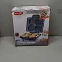 Dash Multi Mini Waffle Maker - Makes Four Waffles at Once for Family Breakfasts - Dual Nonstick Heating Plates & Easy-Release Surface - Compact & Fast-Heating - Graphite