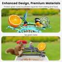 Smart Bird Feeder with Camera, AI Identify Birds Species Solar Powered, 2K HD Video Bird House with Camera, Instant Arrival Alerts, Waterproof Squirrel Proof, Gift for BirdLovers, 2.4GHz WiFi, Blue