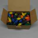 50 LED C7 Christmas Lights, 31FT C7 LED Christmas String Lights Lights Vintage Christmas String Lights Plug in Waterproof for Indoor Room Outdoor Party Garden Yard Roof Tree Decor