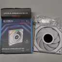 Lian Li UNI Fan SL LCD Wireless (Reverse Blade) 120mm ARGB Fan - Single Pack - 1.6" LCD - 2.4 GHz Wireless Signal for RGB & Control - Controller NOT Included & Required - White(12RSLLCD1W1W)