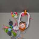 Rechargeable Electric Cat Teaser with Remote  Interactive Door Clip Teaser for Cats, 2 Motion Modes (360 Spin & Irregular Jumping), Smart Auto Cat Toy for Exercise & Fun (Orange)