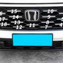 ZiWen New Stainless Steel Chrome Front Grille Trims for Honda CR-V CRV 2023 2024 2025 (Grille, 21)