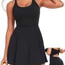 Womens Tennis Workout Dress with Built in Shorts and Bra - Golf Athletic Dress Size XXL