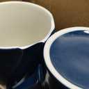 20 OZ Simple Pure Blue Mug (Set of 2) Plain Large Tall Ceramic Milk Tea Coffee Mug with Handle as A Gift for Dad Mom Friends, 2pcs