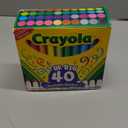 Crayola Ultra Clean Washable Markers (40ct), Broad Line Colored Markers for Kids, Coloring Book & Art Marker Set, Gifts for Kids. Ages 3+