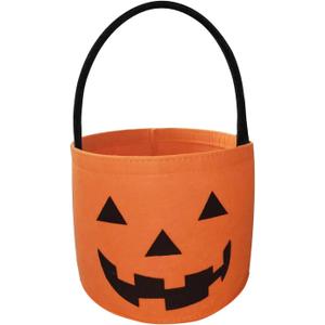 Halloween Trick or Treat Baskets Halloween Fall Pumpkin Buckets Candy Tote Gift Bags for Kids Decorations Party Favors Supplies