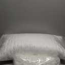 Cooling Side Sleeper Pillow for Neck and Shoulder Pain, Luxury Shredded Memory Foam Curved Bed Pillows for Sleeping Set of 1- Adjustable Queen Size- Washable Cover,  Crescent White