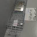 TeqHome Live Animal Cage Trap, Collapsible Humane Live Animal Cage Trap, Galvanized Steel Humane Live Trap Cage for Rabbit,Stray Cat, Groundhog, Raccoon,Squirrel,Chipmunk,Mole,Gopher,Skunk,24"x8"x8"