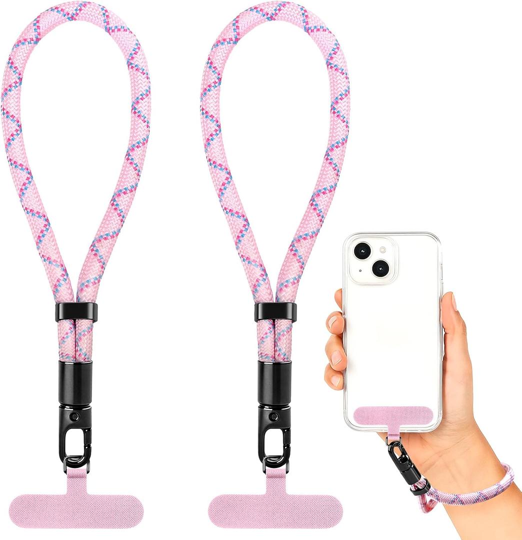 Phone Wrist Strap Hand Lanyard with LifetimeWarranty, Universal Adjustable Nylon Cell Phone String Holder Compatible with apple iPhone & Samsung,Anti-Drop Safety for Key Wallet Camera