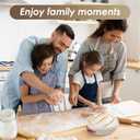 3pcs 9 inch Banneton Basket Set of Banneton Bread Proofing Basket - 9 inch Banneton Basket Set of Handmade hemp rope Baskets Lining and Lid