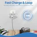 Wall Outlet Indoor Hidden Camera with 45W Fast Charger, 4-in-1 Power Outlet Camera with USB-A & USB-C, 1080P HD, Night Vision, WiFi Remote View