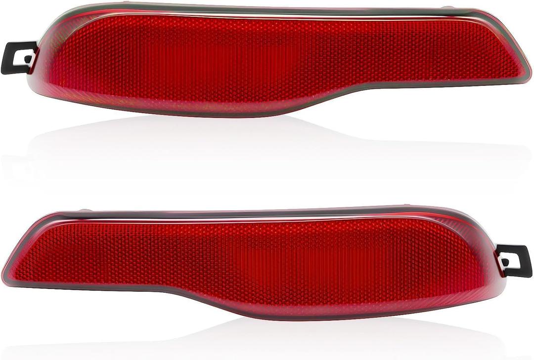 Left and Right Rear Bumper Reflector Light Compatible with Cherokee 2014 2015 2016 2017 2018 68105144AC 68105145AC (Left+Right)