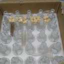 25 Pcs 1.7OZ Mini Glass Liquor with Lids Small Glass Wine Bottles Reusable Empty Alcohol Bottles for Christmas Birthday Weddings Party Favors (50ML25PC)