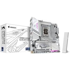 GIGABYTE Z890M AORUS Elite WIFI7 ICE Ultra Core (Series 2) LGA 1851, ATX, DDR5, 3X M.2, PCIe 5.0, Thunderbolt 4, WIFI7, 2.5GbE LAN, EZ-Latch