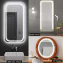 LED Vanity Mirror Lights, Hollywood Style Makeup Lighting, 10FT/6000K/Dimmable/12V Adapter/Self-Adhesive Strip Lights for Mirror, Lighting for Makeup Vanity Table & Bathroom Mirror