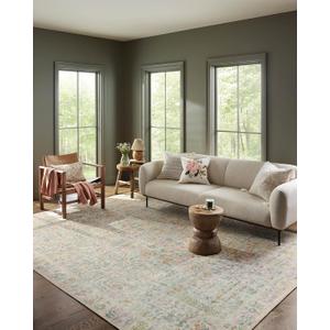 Loloi Rifle Paper Co. Maison Collection MAO-07 Khaki 5'-0" x 7'-6", .19" Pile Height, Area Rug