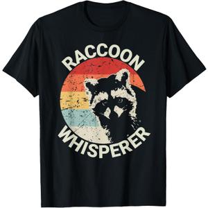 Raccoon Whisperer Raccoon Feeder Love Raccoons Pet Raccoon T-Shirt (XL, Black)