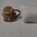 LemonRoad 2 Pcs 14 oz Christmas Cute Coffee Mugs Gingerbread Man and House Ceramic Novelty Ceramic 3D Cocoa Cups Vintage Happy Christmas Mugs Gifts for Hot Chocolate Cocoa Milk Tea Coffee Lover