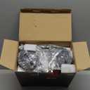 Black Battery Operated Wall Sconces Set of 2, Rechargeable Wireless Wall Lights with Milky White Frosted Glass Shade, 12 RGB and 3CCT Dimmable, Wall Lamps with Remote for Bedroom Living Room Hallway