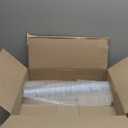 VELIMAX Reeded Glass Privacy Film, Frosted Window Vinyl, 3D Decorative Window Decals Non Adhesive for Bathroom Living Room 29.5x78.7 inches