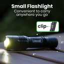 LitezAll 400 Lumen Tactical Flashlight  Small Tactical Flashlight with Zoom Focus Beam, High/Low Modes, Heavy-Duty Flash Light Tactical Design, Battery Operated