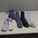 GOLDTOE Women's Ultra Soft Mid Crew Socks, 6-Pairs, Denim Assorted, Shoe Size: 6-9