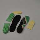 DynWalker Lift Insole Boost Inner Sole 2.95 Inch Heel Pads for Shoes Anti-Slip Flexible Soft Cushioned Heel Massage for Uneven Legs Adjustable Size 2 Layer L Green