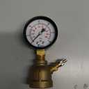 Gas Test Pressure Gauge 15 lb, 15 PSI/100 kPa 3/4 in FNPT Brass Bell Body