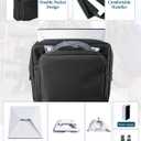 Case for Starlink Mini, Oxford Fabric Shockproof Protective Storage Bag with Shock-Absorbing Padding for Starlink Mini Device and Accessories, Travel Cas-e for Starlnk Mini (Black)