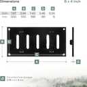 Vent Systems 8" x 4" Inch (Outer Dimensions) Metal Air Vent Grille - Black Adjustable Register Vent Cover - Open/Close Air Supply Intake Wall Vent - Heating/Cooling Ceiling Grille for House, Garage