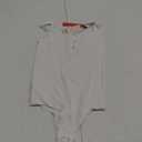 Popilush Bodysuits for Women Tummy Control Henley Going Out Shirts Button Down Body Suit Thong Tank Tops (XS-S (0-4), White) 