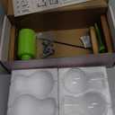 XXXFLOWER Plant Terrarium with Wooden Stand, Air Planter Bulb Glass Vase Metal Swivel Holder Retro Tabletop for Hydroponics Home Garden Office Decoration - 3 Bulb Vase