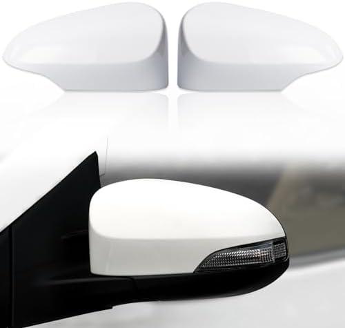 CZShiYue Car Rearview Mirror Cover Cap Housing Protective Cover for Exterior Mirrors Fit for Toyota Corolla 2014-2019 87945-02930 87915-02930(White, Right Passenger Side)