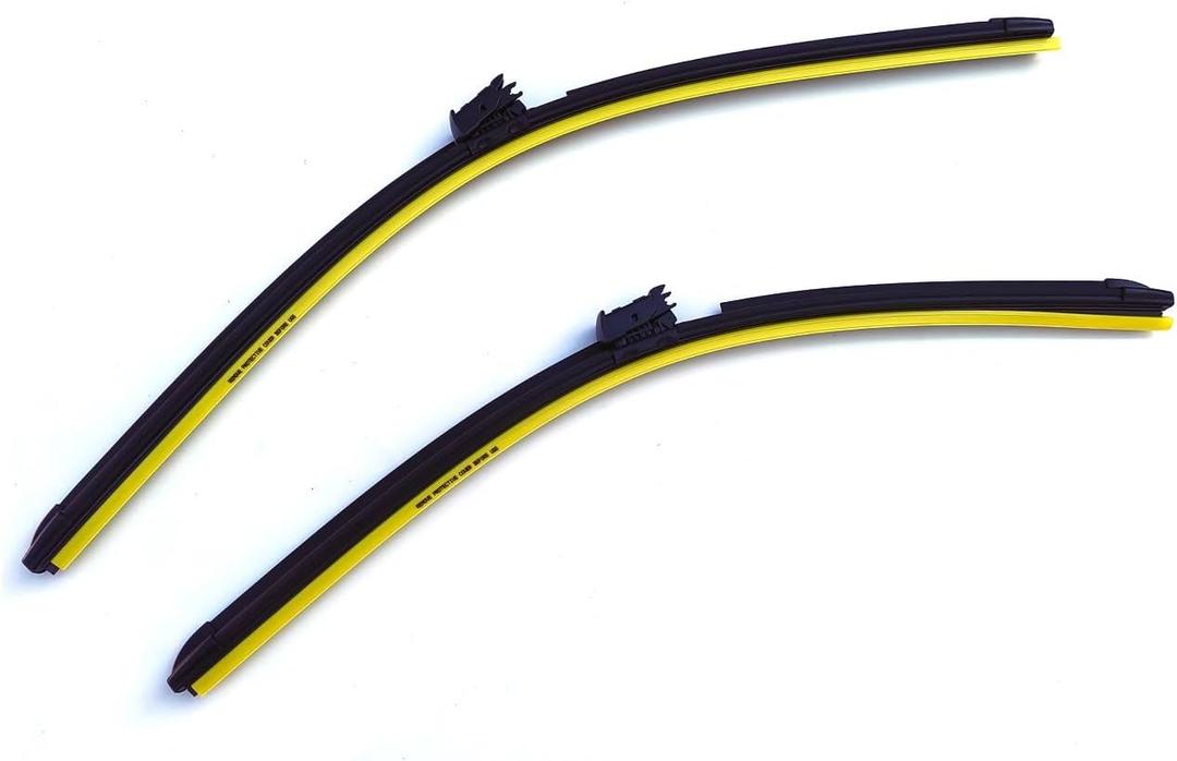 Front Window Windshield Wiper Blade Set w/Heated Washer Compatible with LHD Mercedes W167 C167 V167 X167 GLE350 450 53 63 1678209401