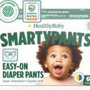 SmartyPants Pull Up Style Diapers | EWG Verified Safe & Plant-Based | Quilted 360 Waistband, Super Absorbent for Overnight Leak Protection | Training Pants by HealthyBaby | Size 6 (32 Count)