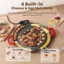 Korean BBQ Smokeless Electric Grill, Nonstick, Adjustable Temp, 18.11"D x 14.17"W x 2.56"H