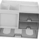 Desktop Organizer Box with Multi Functional Storage for Home Office Classroom and Wear Resistant Design for Files Documents and Sundries