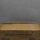 9 FT Pre-Lit Christmas Garland Holiday Artificial 50 Led Light for Stairs Wall Door Indoor Outdoor Garland with Battery Operated Timer, for Home Decorations Fireplaces (Green PVC 9FT)