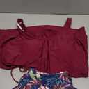 Aqua Eve Two Piece Women's Tankini Swimsuits Blouson Swim Tank Top with Shorts Modest Bathing Suits Size XL