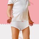 Phennie's Girls' Underwear Soft Cotton Panties Solid White Breathable Kids Girls Underwear Pure Cotton Undies 3 Pack, Size 100