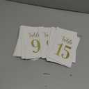 Paper Table Numbers For Wedding Reception 1-30, Gold Wedding Table Number 1-30 With Head Tables Numbers Cards