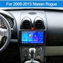 2+64G Car Radio for Nissan Rogue 9 inch Touch Screen 2007-2015 Stereo,Wireless Carplay/Andriod Auto/Bluetooth/WiFi//EQ Audio/AM/FM/Navigation/AHD Camera