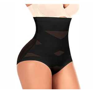 Werena Women Tummy Control Shapewear Panties Shaping Underwear High Waist Body Shaper (Highwaist Slimming Black, Large)