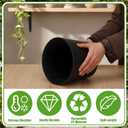 8 Inches Plant Pot for Plants Recycled-Based Composite Flower Planter with Drainage Holes and Saucers Durable Modern Pot for Indoor Outdoor Garden Plants and Flowers