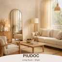 58"x19"Floor Mirror Full Length,Arched Full Length Mirror with Stand,Full Body Mirror,Hanging or Large Leaning for Bedroom Living Room Gold