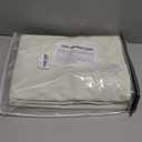 100% Blackout Curtains Ivory Linen Curtains For Bedroom Cream Beige Chenille Curtains Thermal Insulated 84 Inches Long Nursery Drapes with White Flocking Coating Back, 52" W x 84" L, Ivory (Not Solid)