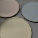 Famiware Saturn Dinnerware Sets, Plates and Bowls Sets for 4, 12 Pieces Stoneware Dish Set - Chip and Scratch Resistant, Microwave and Dishwasher Safe Tableware Set, Multi-color with Rim