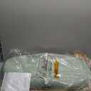 Mallify Baby Changing Pad with Waterproof and Non-Toxic Surface, Changing Table Pad with Adjustable Safety Strap and Cushioned Foam, Easy-Clean & Portable Changing Pad for Dresser(Green)